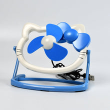 Hello Kitty Cute Mini USB Desktop Fan – Bright Color, Personal Desk Fan (Battery Not Included)